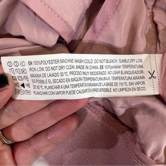 Forever 21 Lightweight Zip Up Bomber Jacket sz S Pink - Picture 4 of 12